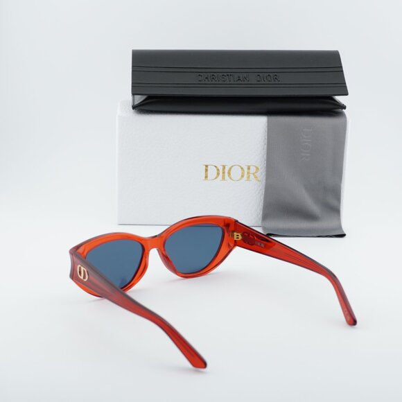 Dior DIORGLOW B1I 35B0 Cat Eye Sunglasses - Red/Blue main image 10